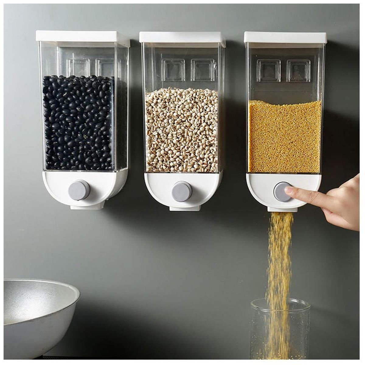 Wall-mounted Food Dispensers & Food Storage Box 1500 Ml