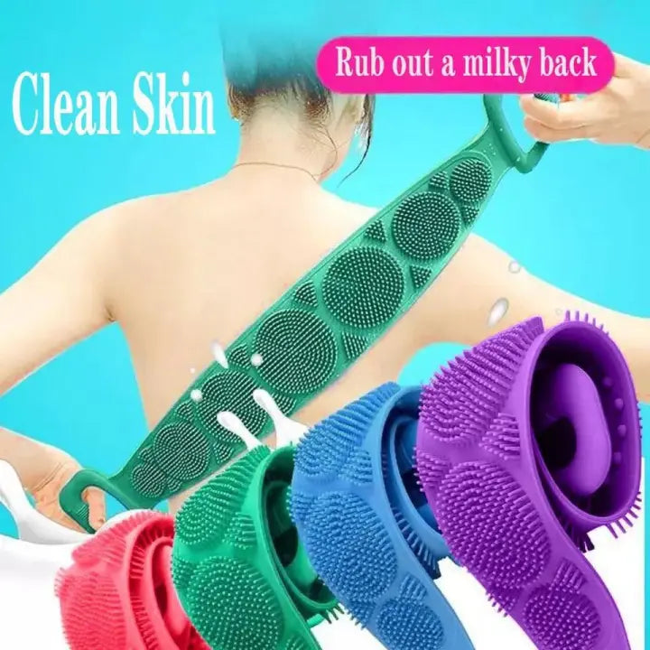Single Side Bath Towel Silicone Scrubber