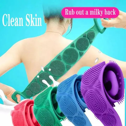 Single Side Bath Towel Silicone Scrubber
