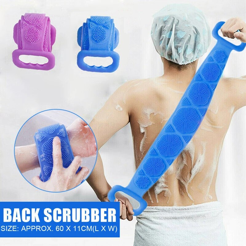 Single Side Bath Towel Silicone Scrubber