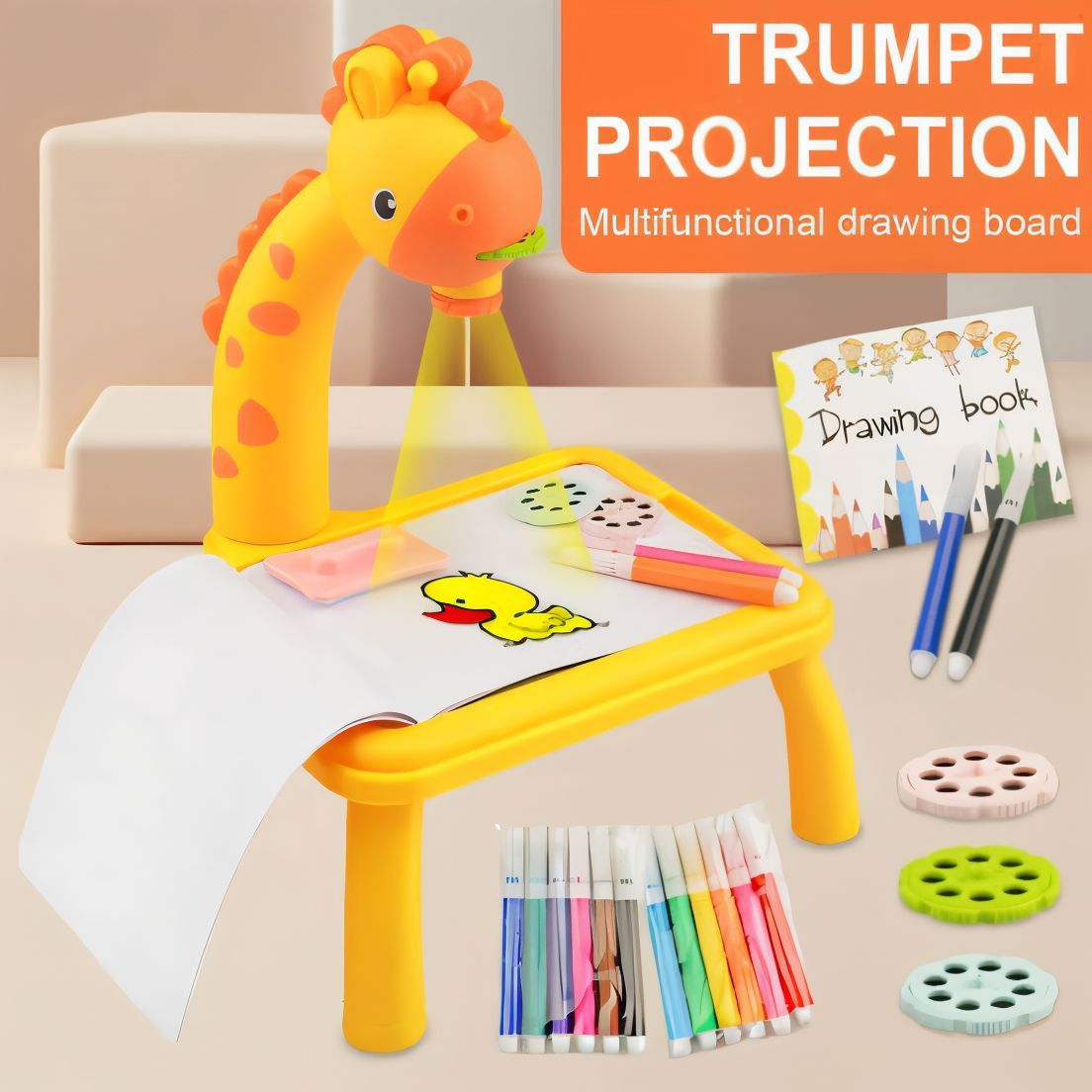 Giraffe Small Size Art Drawing Board Leds