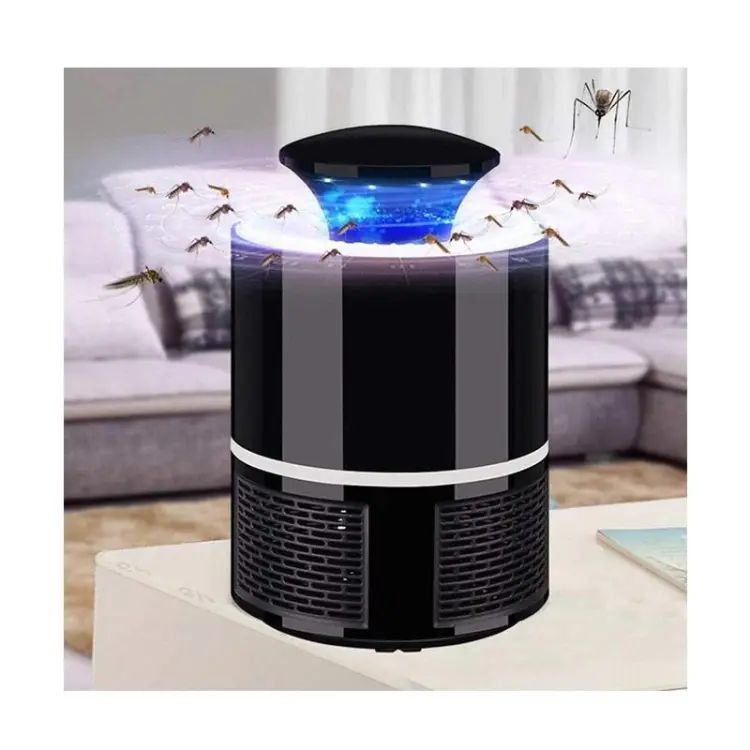 Electric Mosquito Killer Lamp with USB Power Suction Fan No Zapper Child Safe