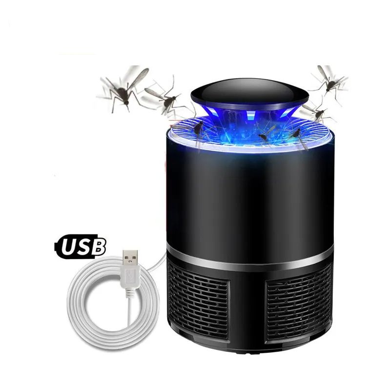 Electric Mosquito Killer Lamp with USB Power Suction Fan No Zapper Child Safe