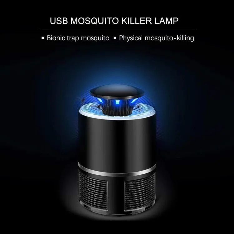 Electric Mosquito Killer Lamp with USB Power Suction Fan No Zapper Child Safe