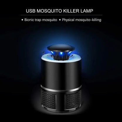 Electric Mosquito Killer Lamp with USB Power Suction Fan No Zapper Child Safe