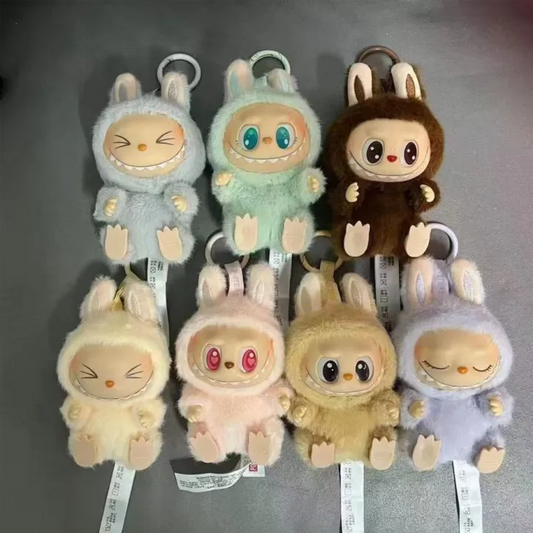 Labubu Monster Plush Keychain  (Random Character) - 1 PC