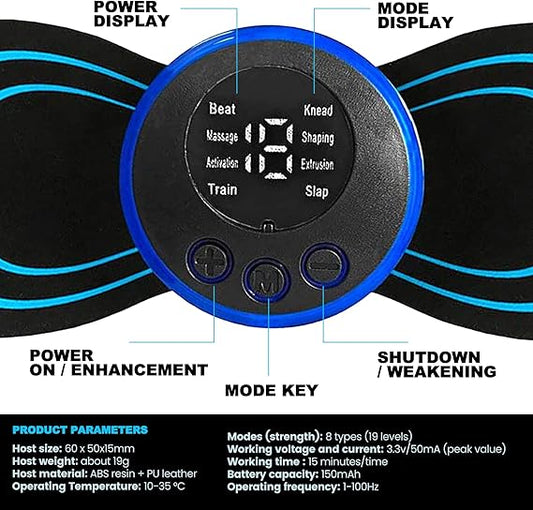 Mini Body Massager Pulse Neck Pain Relief