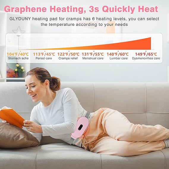 Digital Period Pad Heating And Vibrating For Healing Period Cramps